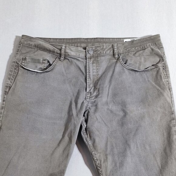 Buffalo jeans Sam slim straight men's size 38X32 grey colour stretch extensible - Picture 2 of 13